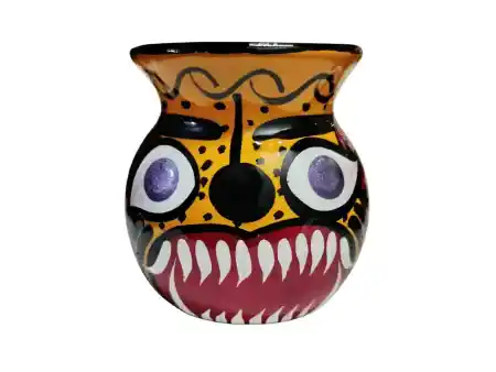 Lilac eyes tiger clay jug