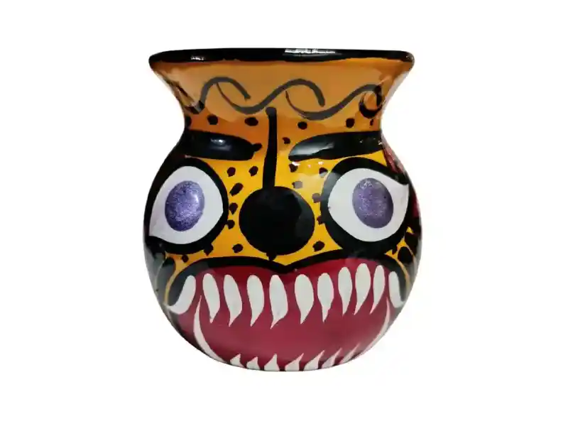 Lilac eyes tiger clay jug