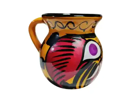 Violet eyes tiger clay jug