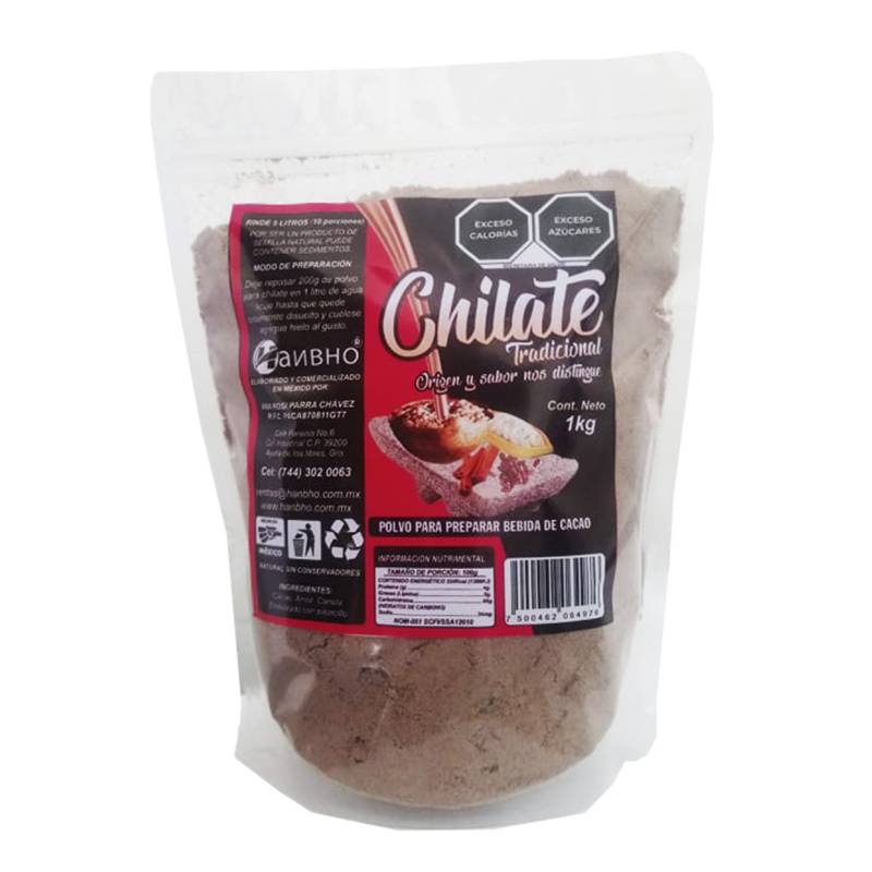 Chilate tradicional en polvo 1kg